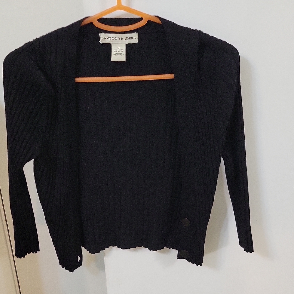 Bamboo Traders Women's Dark Knit Cardigan